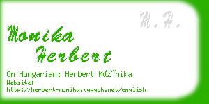 monika herbert business card